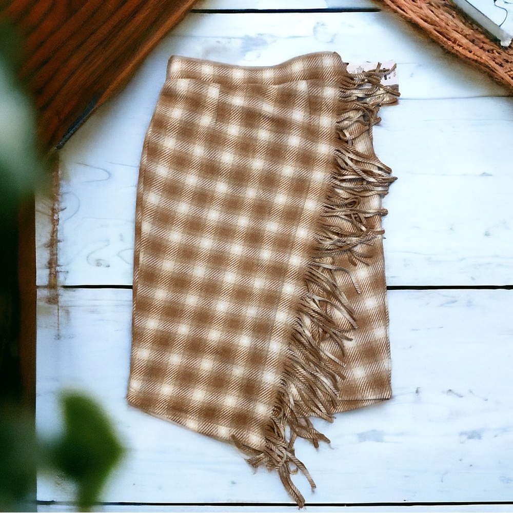 Faux Wrap Skirt